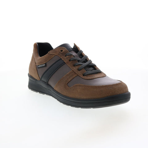 Mephisto Vito Mens Brown Suede Lace Up Lifestyle Sneakers Shoes