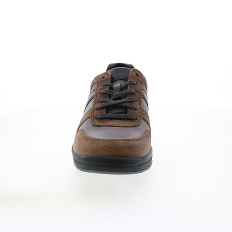 Mephisto Vito Mens Brown Suede Lace Up Lifestyle Sneakers Shoes