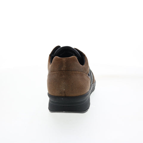 Mephisto Vito Mens Brown Suede Lace Up Lifestyle Sneakers Shoes