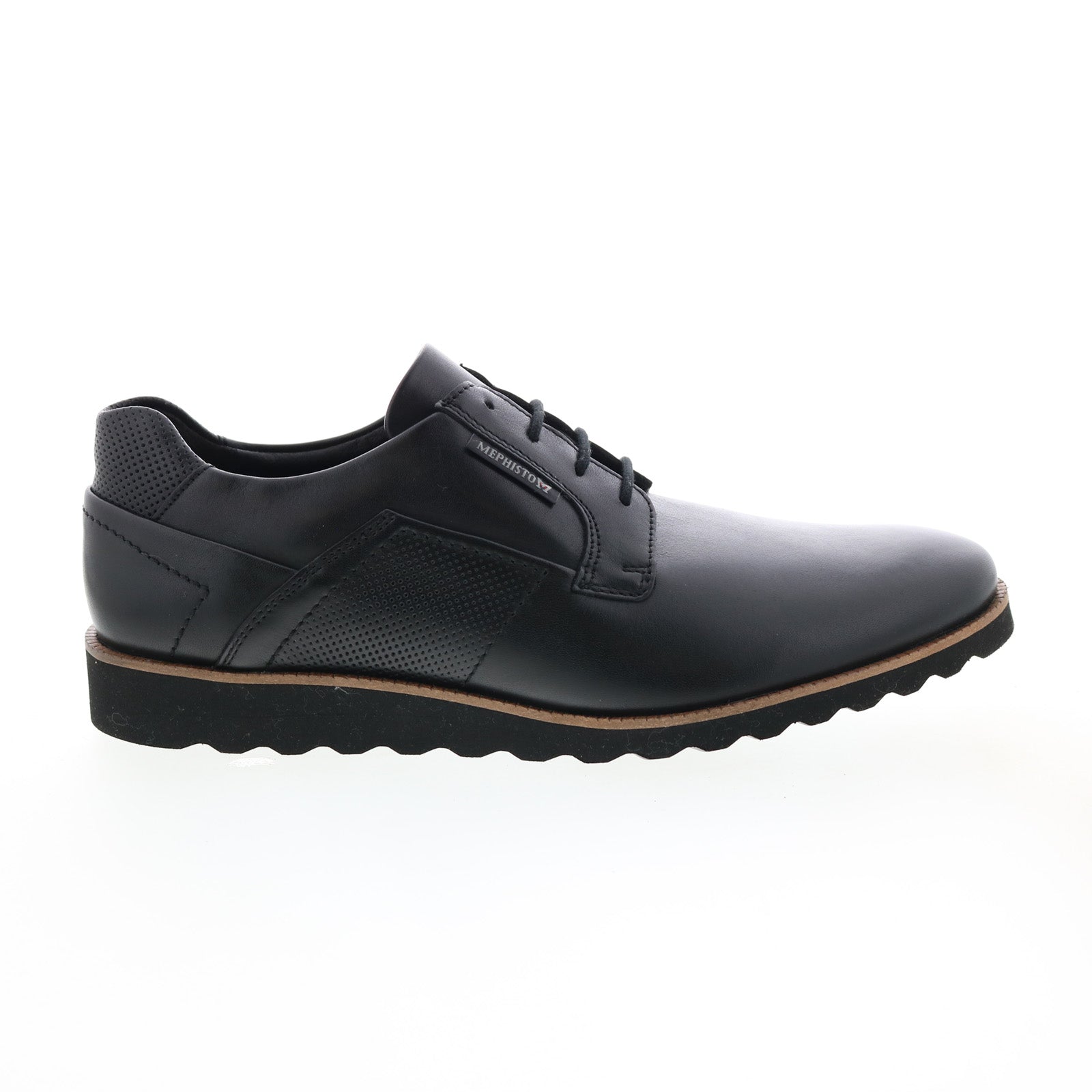 Mephisto Vitorino Mens Black Leather Oxfords & Lace Ups 
