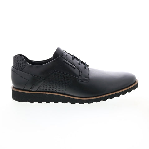 Mephisto Vitorino Mens Black Leather Oxfords & Lace Ups Plain Toe Shoes