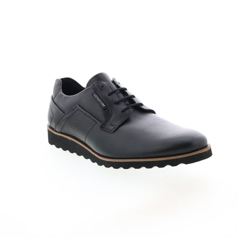 Mephisto Vitorino Mens Black Leather Oxfords & Lace Ups Plain Toe Shoes