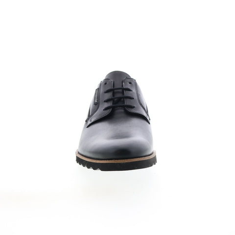 Mephisto Vitorino Mens Black Leather Oxfords & Lace Ups Plain Toe Shoes