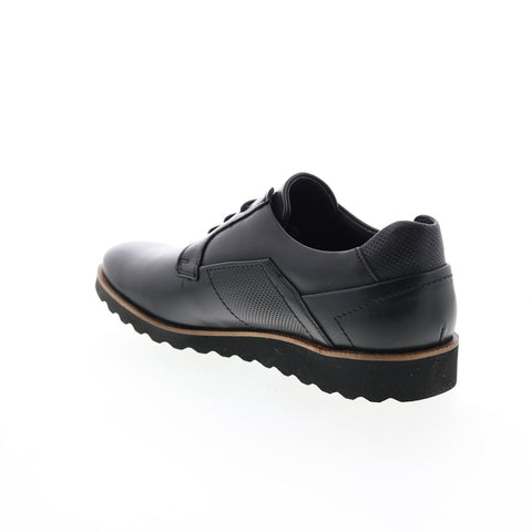 Mephisto Vitorino Mens Black Leather Oxfords & Lace Ups Plain Toe Shoes