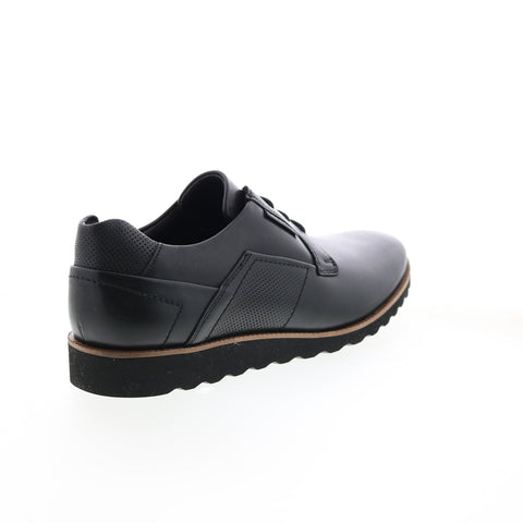Mephisto Vitorino Mens Black Leather Oxfords & Lace Ups Plain Toe Shoes
