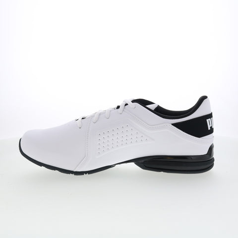 Puma Viz Runner Wide 19416201 Mens White Wide Athletic Running Shoes