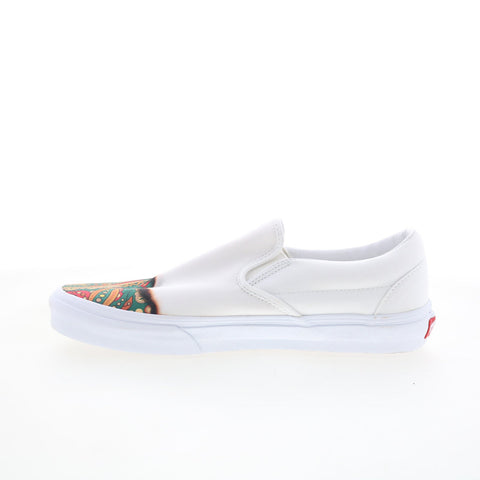 Vans Classic Slip-On VN000XG8AZQ Mens White Skate Inspired Sneakers Shoes