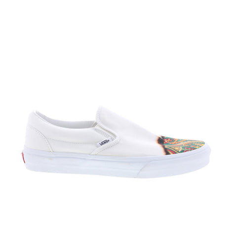 Vans Classic Slip-On VN000XG8AZQ Mens White Skate Inspired Sneakers Shoes