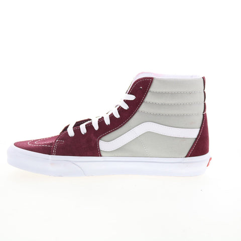 Vans Sk8-Hi VN0A32QG4PR Mens Burgundy Suede Skate Inspired Sneakers Shoes