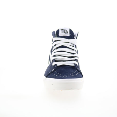 Vans Sk8-Hi VN0A32QG9G5 Mens Blue Suede Lace Up Skate Inspired Sneakers Shoes