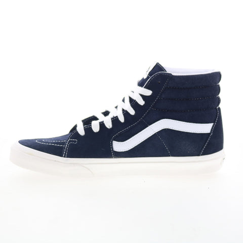 Vans Sk8-Hi VN0A32QG9G5 Mens Blue Suede Lace Up Skate Inspired Sneakers Shoes