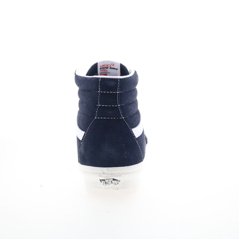 Vans Sk8-Hi VN0A32QG9G5 Mens Blue Suede Lace Up Skate Inspired Sneakers Shoes