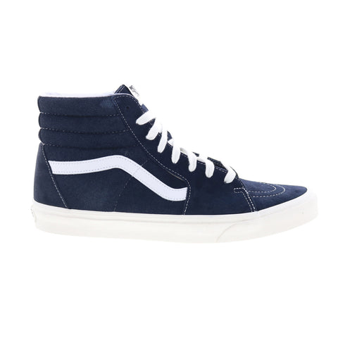 Vans Sk8-Hi VN0A32QG9G5 Mens Blue Suede Lace Up Skate Inspired Sneakers Shoes