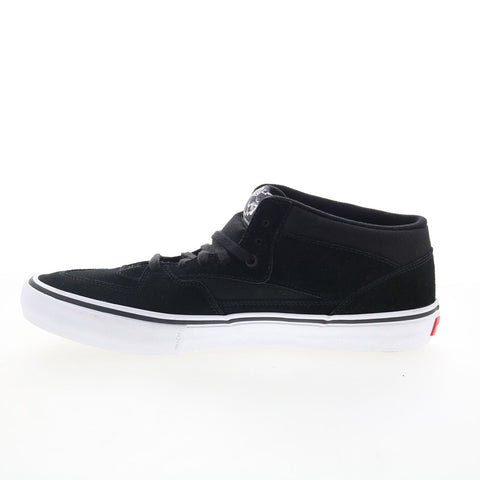 Vans MN Half Cab Pro VN0A38CP Mens Black Suede Skate Inspired Sneakers Shoes