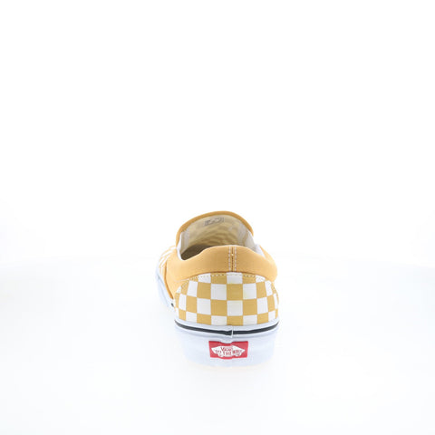 Vans Classic Slip On VN0A38F7QCP Mens Yellow Canvas Lifestyle Sneakers Shoes