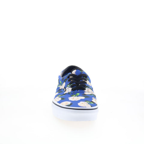 Vans Skate Authentic Mens Blue Canvas Lace Up Lifestyle Sneakers Shoes
