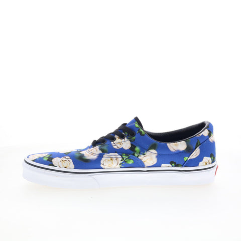 Vans Skate Authentic Mens Blue Canvas Lace Up Lifestyle Sneakers Shoes
