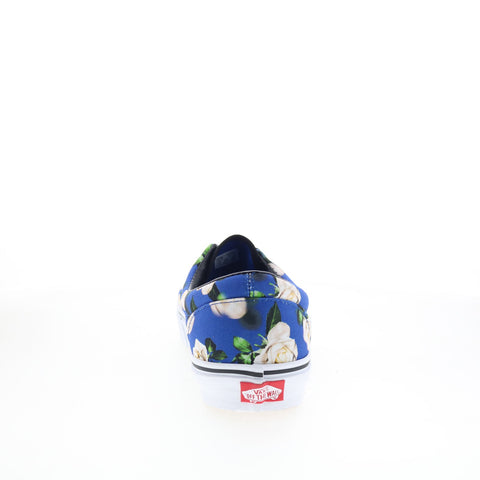 Vans Skate Authentic Mens Blue Canvas Lace Up Lifestyle Sneakers Shoes