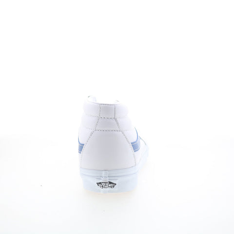 Vans Sk8-Mid VN0A3WM3B38 Mens White Leather Skate Inspired Sneakers Shoes