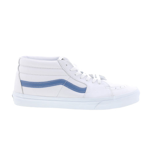 Vans Sk8-Mid VN0A3WM3B38 Mens White Leather Skate Inspired Sneakers Shoes