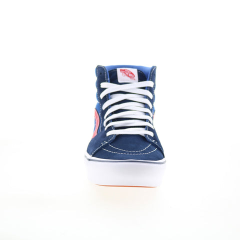 Vans Comfycush Sk8-Hi VN0A3WMB1RP Mens Blue Skate Inspired Sneakers Shoes