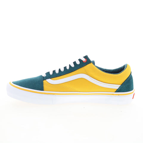 Vans Old Skool Pro VN0A45JC0V1 Mens Yellow Skate Inspired Sneakers Shoes
