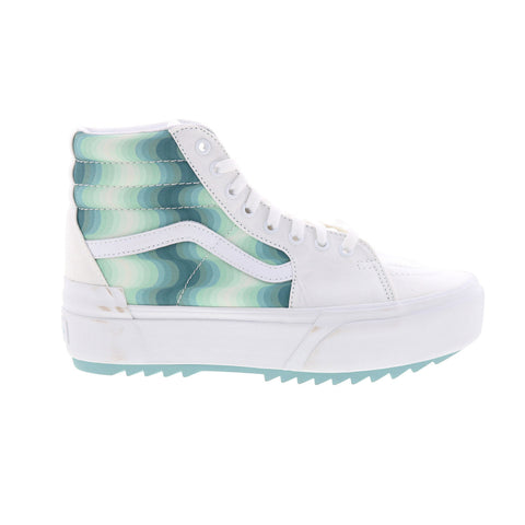 Vans Sk8-Hi Stacked VN0A4BTWV6Q Mens White Skate Inspired Sneakers Shoes