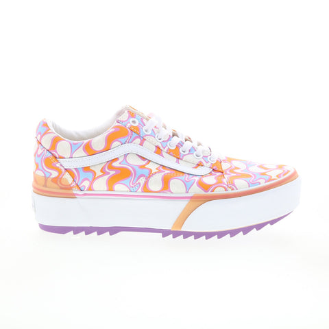 Vans Old Skool Stacked VN0A4U154RP Mens Orange Skate Inspired Sneakers Shoes