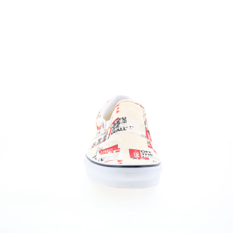 Vans Classic Slip-On VN0A4U38WN4 Mens Beige Skate Inspired Sneakers Shoes