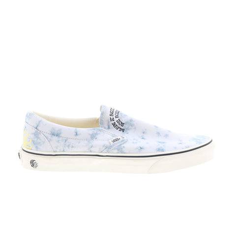 Vans UA Classic Slip-On Mens White Skate Inspired Sneakers Shoes
