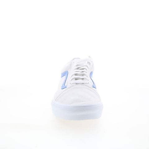 Vans Old Skool VN0A5AO92HK Mens White Leather Skate Inspired Sneakers Shoes