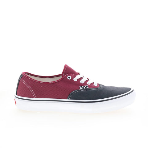 Vans Skate Authentic VN0A5FC8249 Mens Burgundy Suede Lifestyle Sneakers Shoes