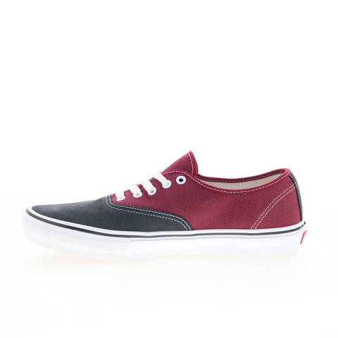 Vans Skate Authentic VN0A5FC8249 Mens Burgundy Suede Lifestyle Sneakers Shoes