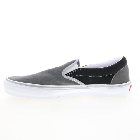 Vans Skate Slip-On VN0A5FCAN42 Mens Gray Skate Inspired Sneakers Shoes