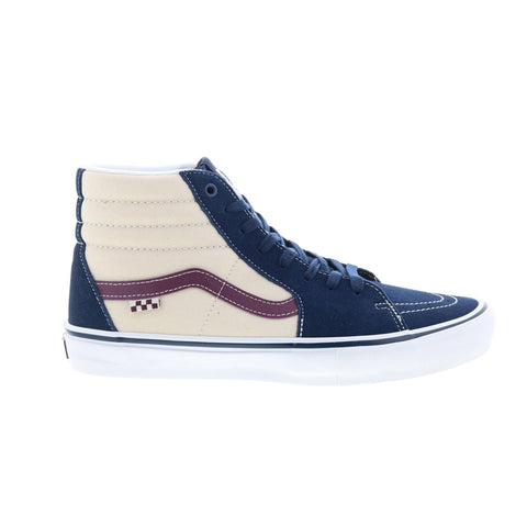 Vans Skate Sk8-Hi VN0A5FCC5S3 Mens Blue Suede Skate Inspired Sneakers Shoes