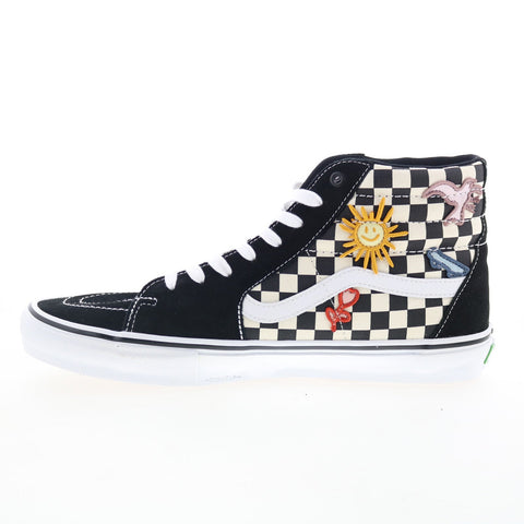 Vans Skate Sk8-Hi VN0A5FCC89C Mens Black Suede Skate Inspired Sneakers Shoes