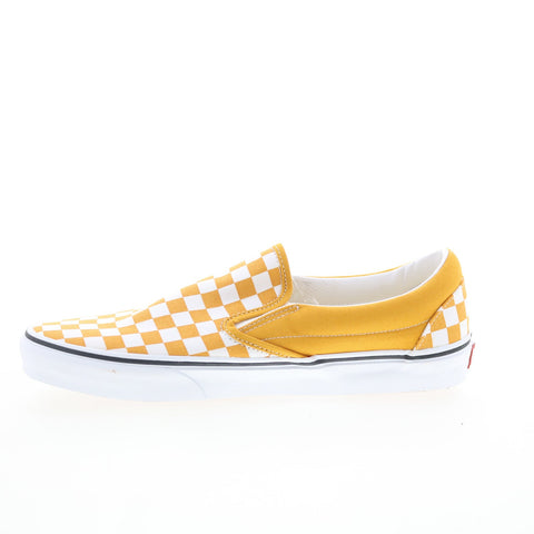 Vans Classic Slip-On VN0A5JMHF3X Mens Yellow Skate Inspired Sneakers Shoes