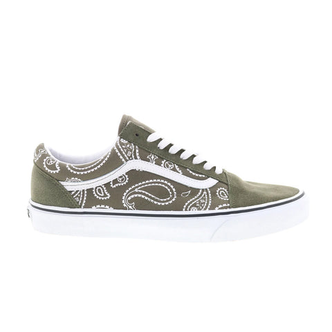 Vans Old Skool VN0A5KRFB0F Mens Green Suede Skate Inspired Sneakers Shoes