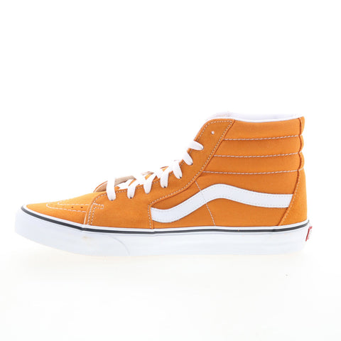 Vans Sk8-Hi VN0A5KRH8ED Mens Orange Suede Skate Inspired Sneakers Shoes
