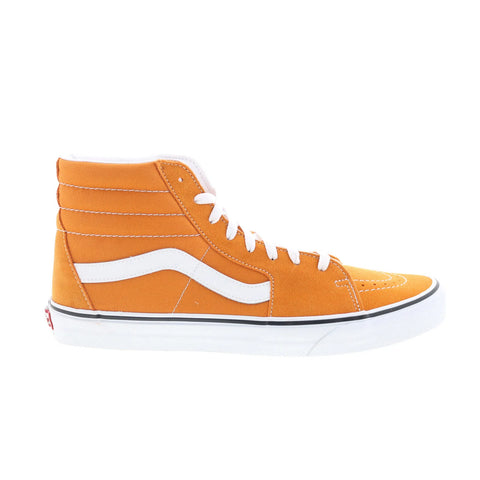 Vans Sk8-Hi VN0A5KRH8ED Mens Orange Suede Skate Inspired Sneakers Shoes