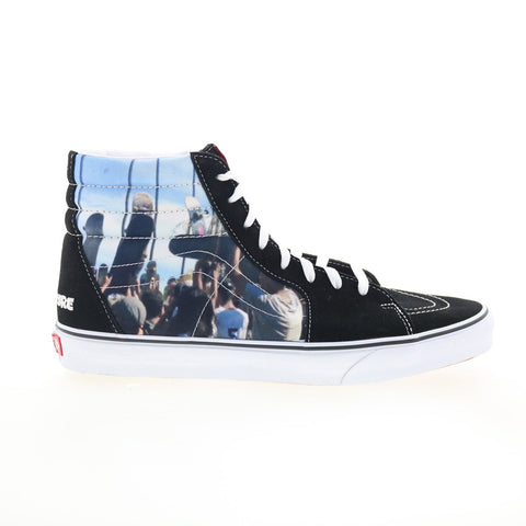 Vans Sk8-Hi Moca Museum Mens Black Skate Inspired Sneakers Shoes