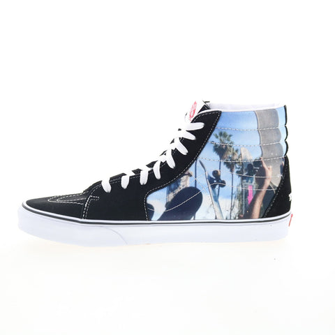 Vans Sk8-Hi Moca Museum Mens Black Skate Inspired Sneakers Shoes