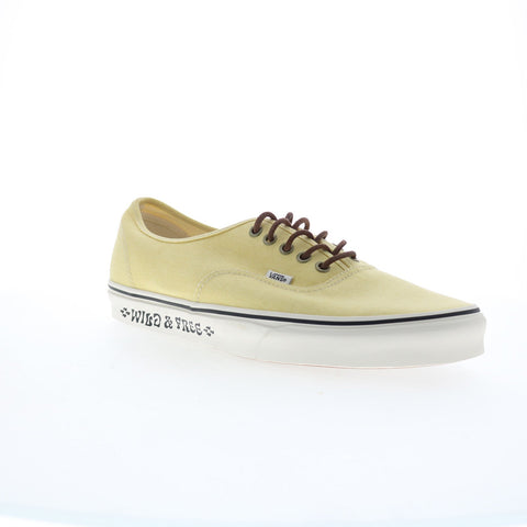 Vans Authentic VN0A5KS96PK Mens Yellow Canvas Lifestyle Sneakers Shoes