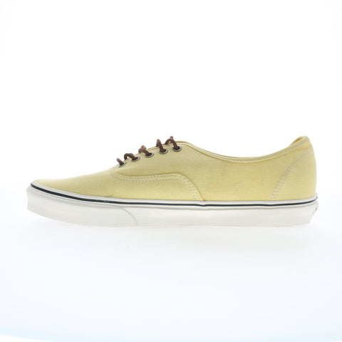 Vans Authentic VN0A5KS96PK Mens Yellow Canvas Lifestyle Sneakers Shoes