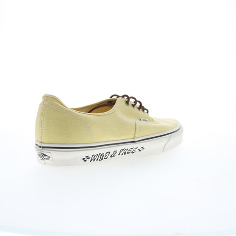 Vans Authentic VN0A5KS96PK Mens Yellow Canvas Lifestyle Sneakers Shoes