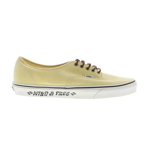 Vans Authentic VN0A5KS96PK Mens Yellow Canvas Lifestyle Sneakers Shoes
