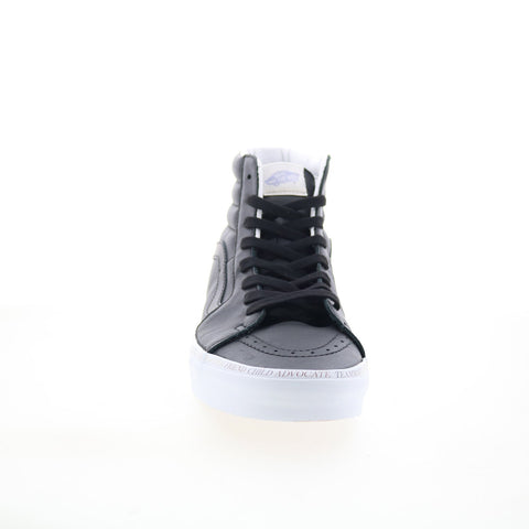 Vans Sk8-Hi VN0A7Q5NB6L Mens Black Leather Skate Inspired Sneakers Shoes