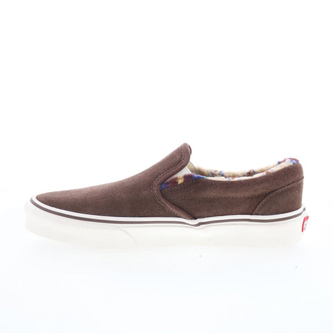 Vans Classic Slip-On VN0A7VCFABJ Mens Brown Skate Inspired Sneakers Shoes