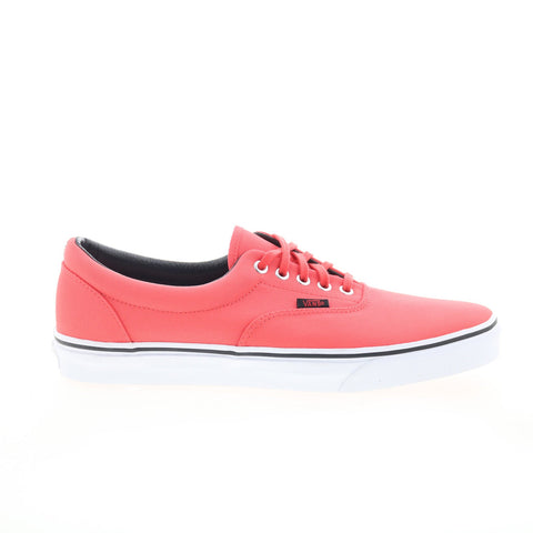 Vans Era VN0W3CEC5 Mens Red Canvas Lace Up Skate Inspired Sneakers Shoes