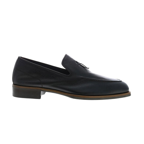 Di Bianco Volta Florian Mens Black Leather Loafers & Slip Ons Casual Shoes